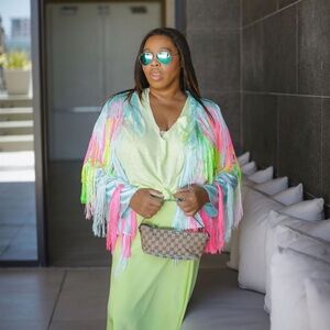 Fringe colorful jacket